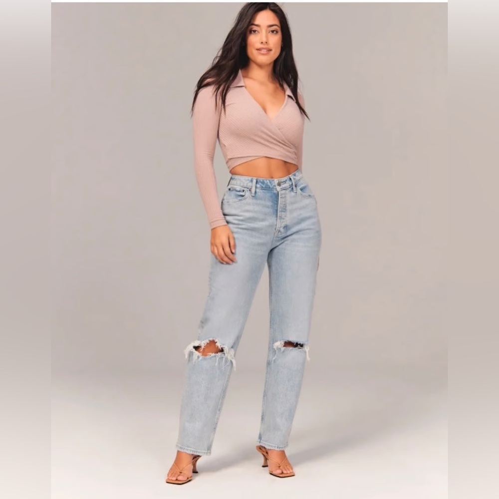 Abercrombie & Fitch The Dad High Rise (Curve Love)